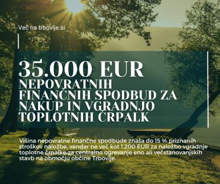 Spodbude za vgradnjo toplotnih črpalk