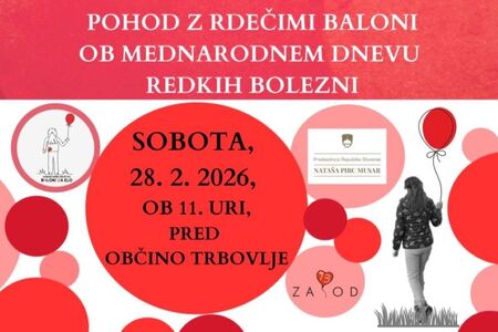 Pohod z rdečimi baloni